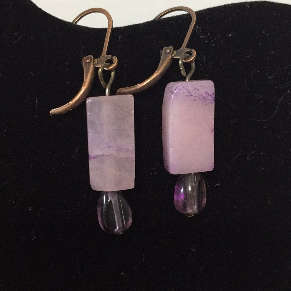 Amethyst earrings - Picture 3 of 3